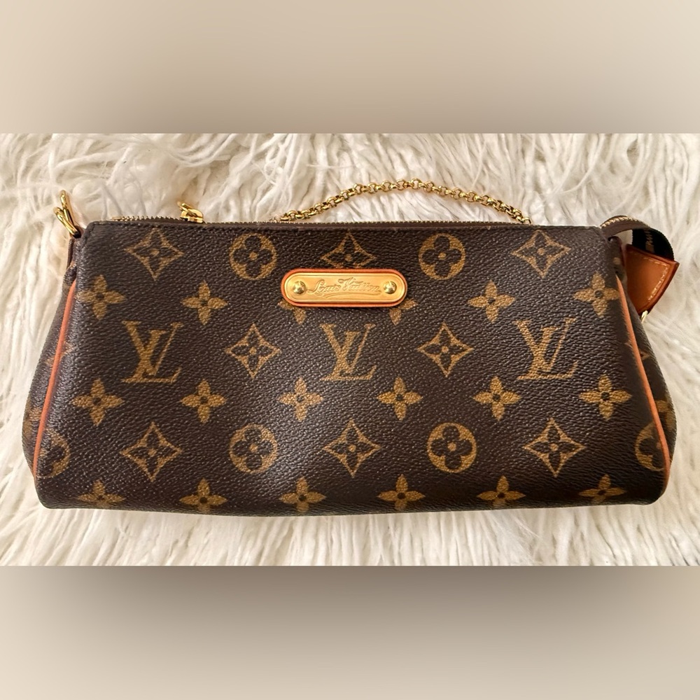Authentic Louis Vuitton Monogram Eva Clutch/Wristlet/Shoulder/Crossbody Bag - Picture 2 of 16